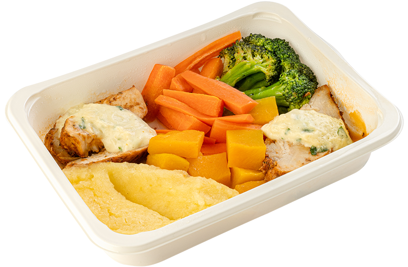 Oven baked chicken with veggies