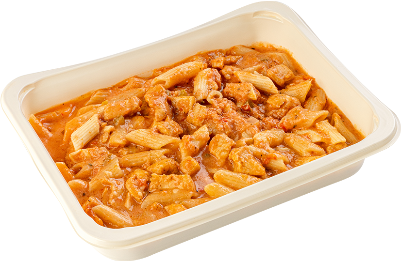 Pink Pasta with Chicken Breast