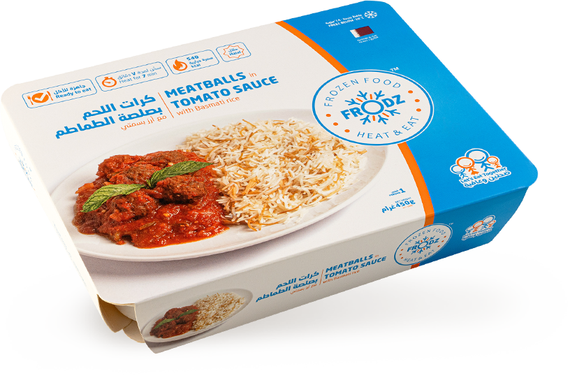 Meatballs in tomato sauce with Basmati rice